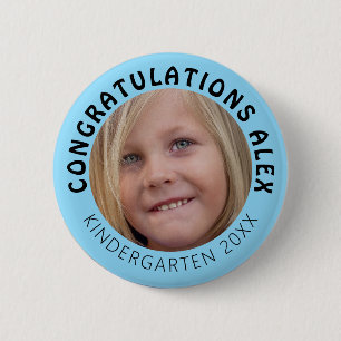 Badge Rond 5 Cm Photo Grad personnalisée jardin d'enfants