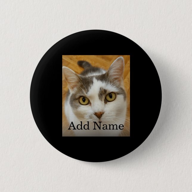 Badge Rond 5 Cm Photo Name Text D  (Devant)