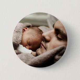 Badge Rond 5 Cm Photo personnalisée