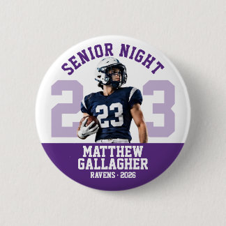 Badge Rond 5 Cm Photo personnalisée de joueur de football pour la 