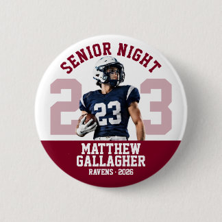 Badge Rond 5 Cm Photo personnalisée de joueur de football pour la 