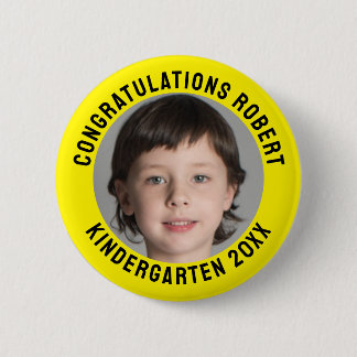 Badge Rond 5 Cm Photo personnalisée de la maternelle