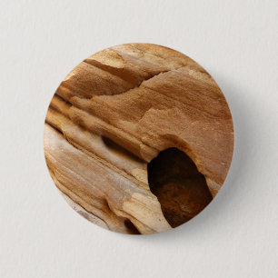 Badge Rond 5 Cm Photographie abstraite de la nature du mur du cany