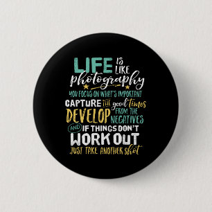 Badge Rond 5 Cm Photographie Inspirationnelle Vie Citation Photogr
