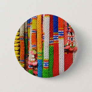 Badge Rond 5 Cm Phuang Maalai - Thai Floral Garland