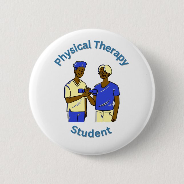 Badge Rond 5 Cm Physical Therapy Student (Devant)