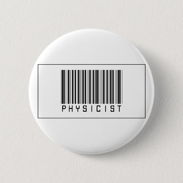 Badge Rond 5 Cm Physicien de code barres (Devant)
