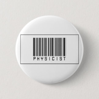 Badge Rond 5 Cm Physicien de code barres