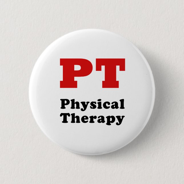 Badge Rond 5 Cm Physiothérapie de pinte (Devant)
