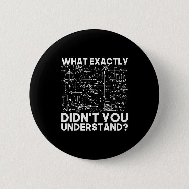 Badge Rond 5 Cm Physique de science drôle physicien maths  (Devant)