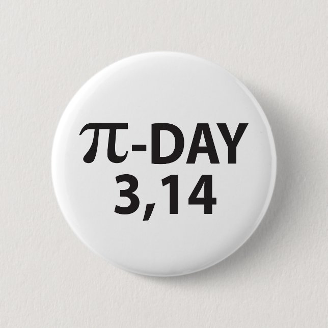 Badge Rond 5 Cm Pi (Devant)