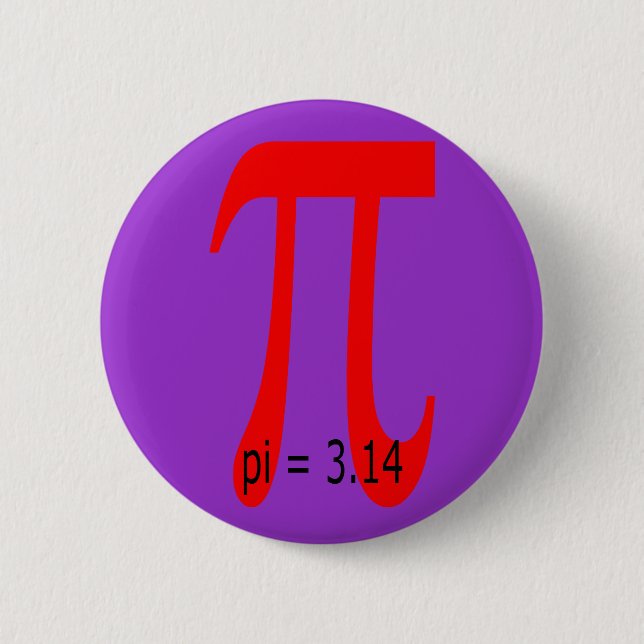 Badge Rond 5 Cm pi = 3 14159 265 (Devant)