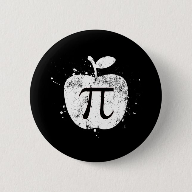 Badge Rond 5 Cm Pi Apple Pie Pie Funny (Devant)