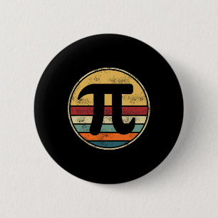 Badge Rond 5 Cm Pi Day 2025 Math Lover Mathematics Retro Vintage D