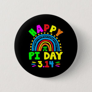 Badge Rond 5 Cm Pi Day 2025 Pi Day Rainbow