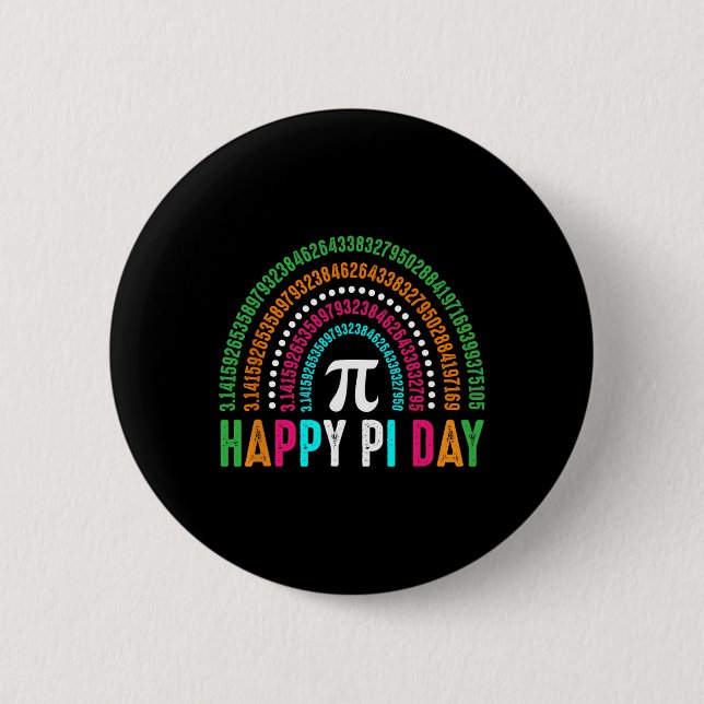Badge Rond 5 Cm Pi Day Celebration Math Science Funny Enseignant C (Devant)