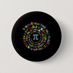 Badge Rond 5 Cm Pi Day Funny Spiral Math Geek Mathématiques Cool L