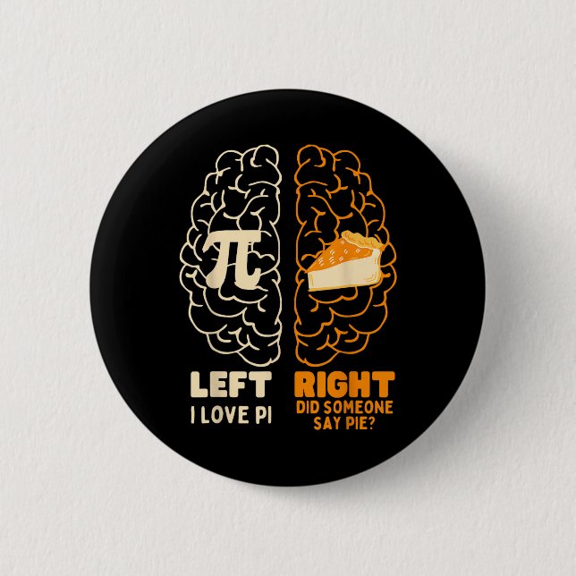 Badge Rond 5 Cm Pi Day I Love Pie Math Lover Professeur Etudiant H (Devant)