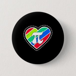 Badge Rond 5 Cm Pi Day Rainbow Hearts Math Enseignant Cadeau