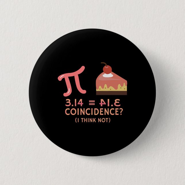 Badge Rond 5 Cm Pi Équivalent Pie Pour Pi Jour 3.14 Math (Devant)