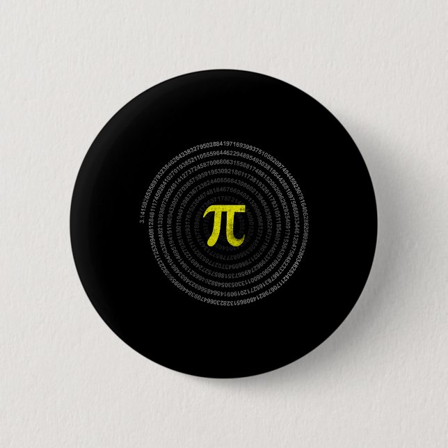 Badge Rond 5 Cm Pi Math Enseignants Étudiants Funny International  (Devant)