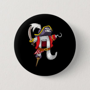 Badge Rond 5 Cm Pi Pirate Chemise Cool Pi Mathématiques Amateurs D