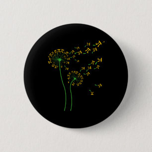 Badge Rond 5 Cm Pi Pissenlit Pi Jour Pissenlit 3.14 Pi Nombre Math