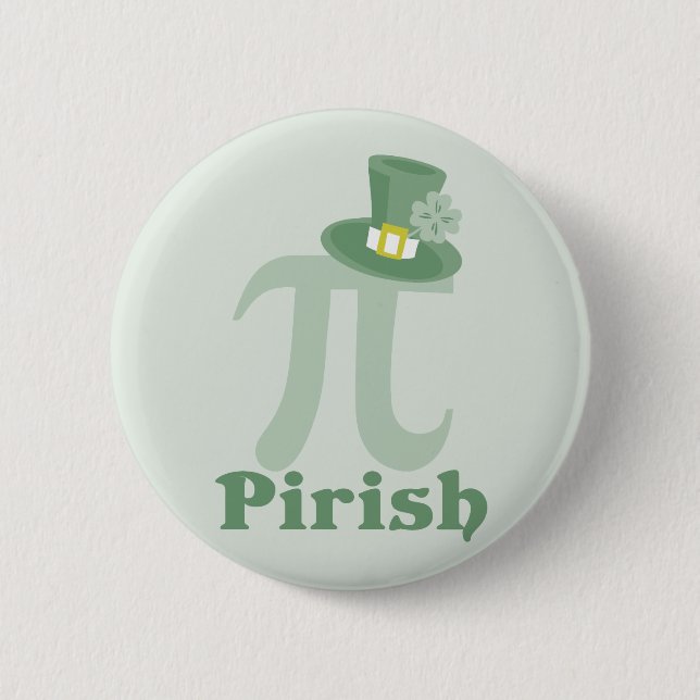 Badge Rond 5 Cm "Pi-rish" (Devant)