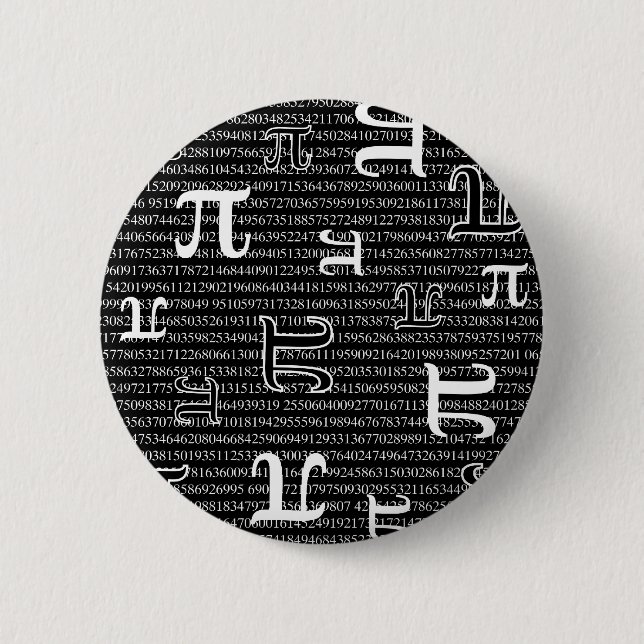 Badge Rond 5 Cm Pi sont Carrés (Devant)