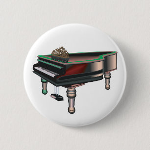 Badge Rond 5 Cm piano à queue