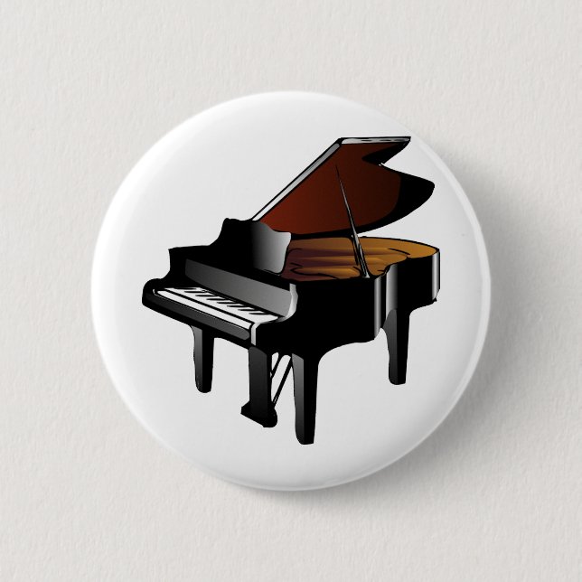 Badge Rond 5 Cm Piano à queue (Devant)