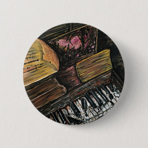 Badge Rond 5 Cm Piano cassé