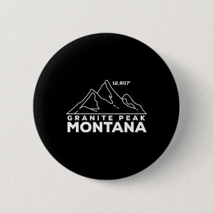 Badge Rond 5 Cm Pic Granite Montana Escalade et Randonnée