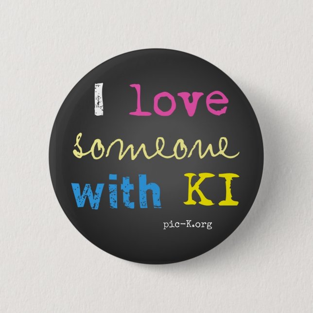 Badge Rond 5 Cm pic-K Love (Devant)