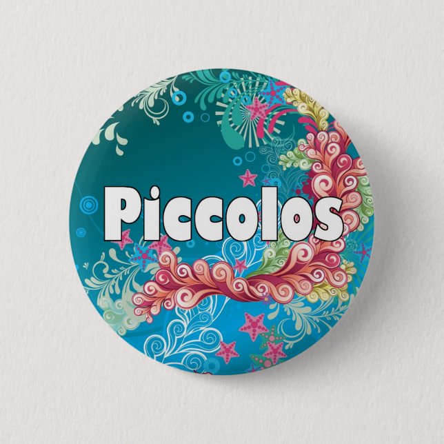 Badge Rond 5 Cm Piccolo tourbillonnant (Devant)