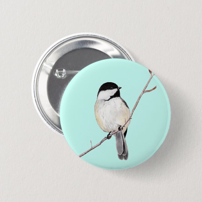 Badge Rond 5 Cm Pickadee (Devant & derrière)