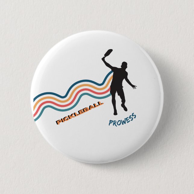 Badge Rond 5 Cm Pickleball (Devant)