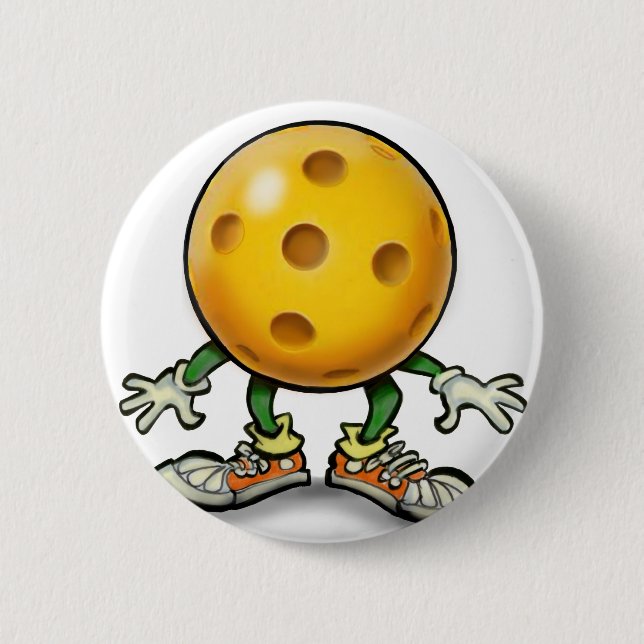 Badge Rond 5 Cm Pickleball (Devant)