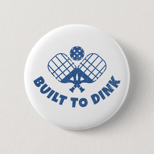 Badge Rond 5 Cm Pickleball Dit Drôle (Devant)