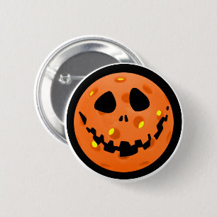 Badge Rond 5 Cm Pickleball Jack-o'Lantern Skeleton Halloween