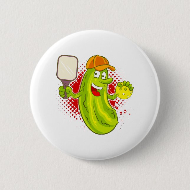 Badge Rond 5 Cm Pickleball Pickleball (Devant)