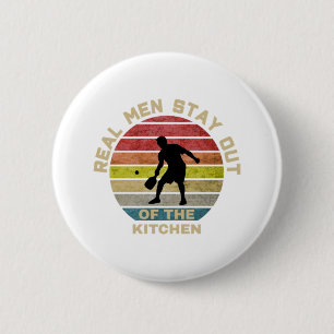 Badge Rond 5 Cm Pickleball Rétro Vintage Drôle