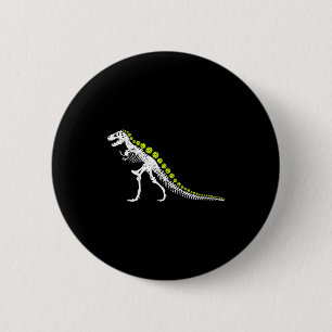Badge Rond 5 Cm Pickleball t rex drôle pickle ball amateur de dino