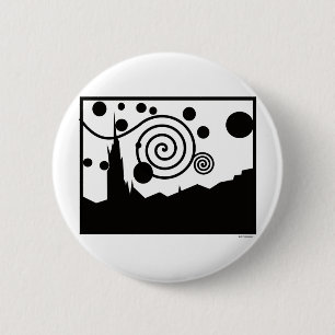 Badge Rond 5 Cm Pictogramme étoilé