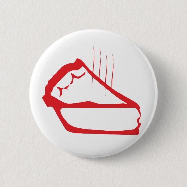 Badge Rond 5 Cm Pie chaude (Devant)