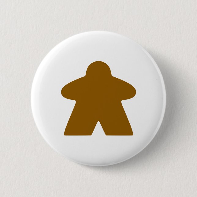 Badge Rond 5 Cm Pièce de jeu Brown de carte de membre (Devant)