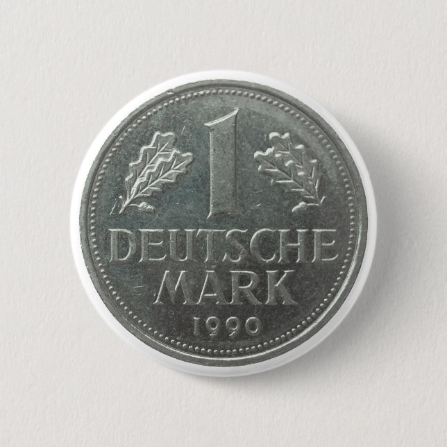 Badge Rond 5 Cm Pièce de monnaie de Deutsche Mark (Devant)