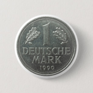 Badge Rond 5 Cm Pièce de monnaie de Deutsche Mark