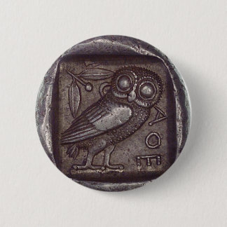 Badge Rond 5 Cm Pièce de monnaie de hibou
