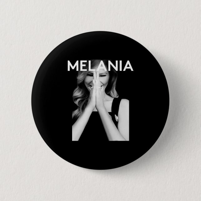 Badge Rond 5 Cm Pièce de monnaie mème crypto de Melania (Devant)